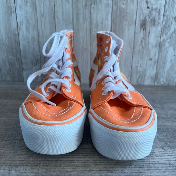 Vans Sk8 Hi Tapered Stackform Platform Women's Citrus Print High-Top Sneaker 7.5 - Picture 3 of 6